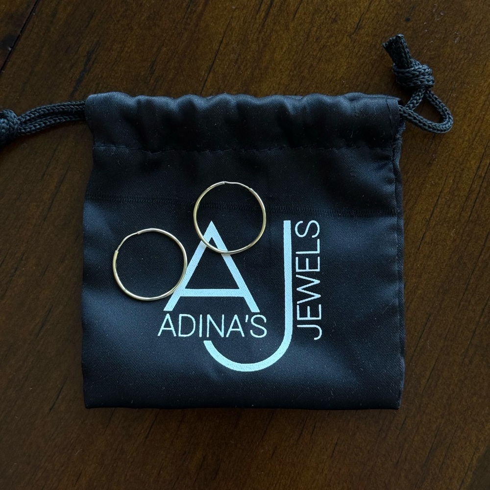 Adina’s Jewels Midi Hoops (Gold Vermeil)